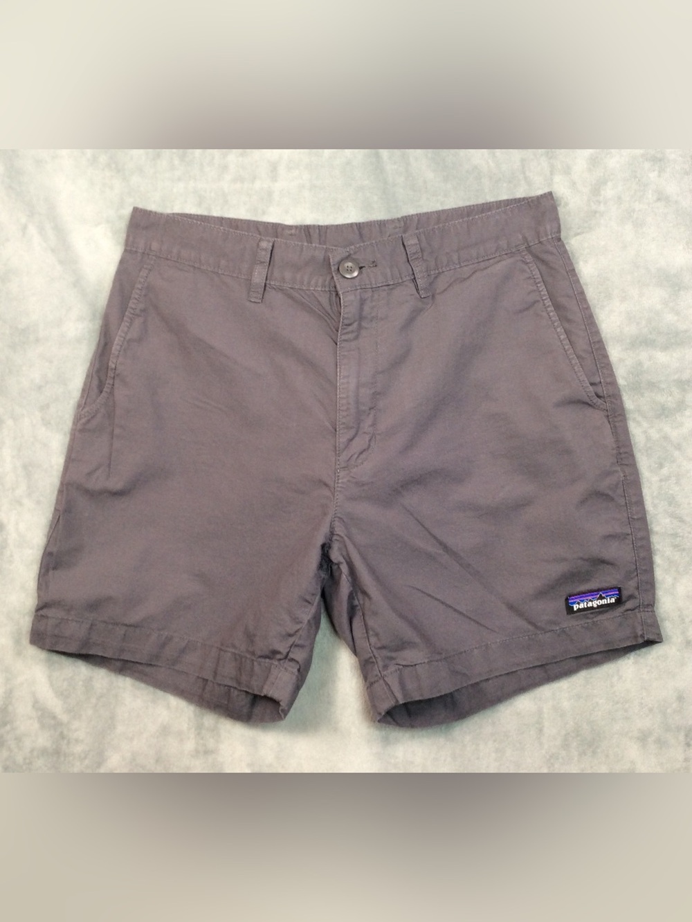 Patagonia Men's Slate Gray Flat Front Chino Shorts Organic Cotton